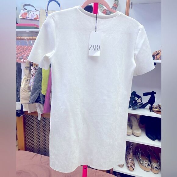 NWT FAUX SUEDE JEWEL DRESS Sz XS - Picture 8 of 11